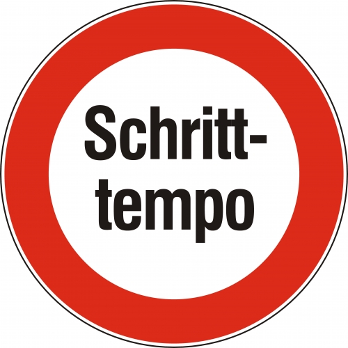 Bitte Schritttempo in der Tiefgarage!